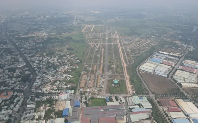 Toàn cảnh một khu vực tại Dự án Đông Bình Dương – cập nhật tháng 9/2026.